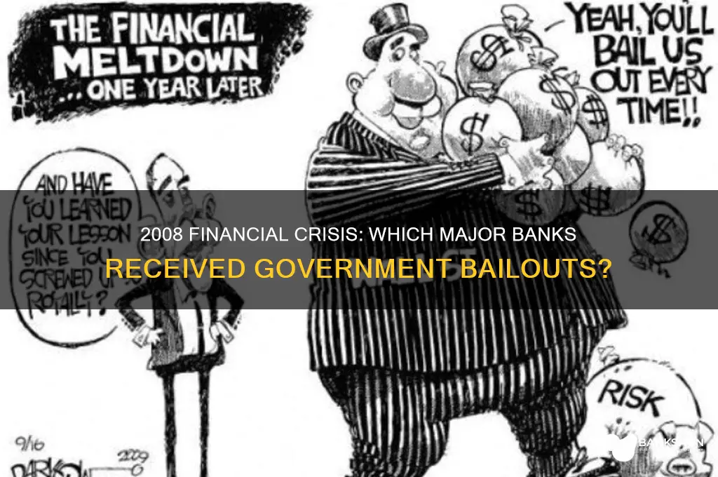 what banks got bailed out in 2008