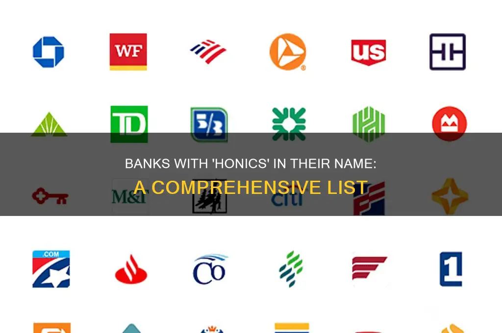 what banks has honics in the name