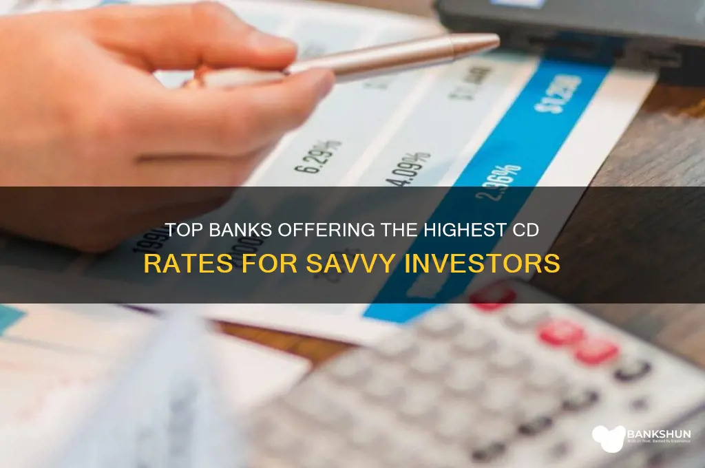 what banks has the highest cd rates