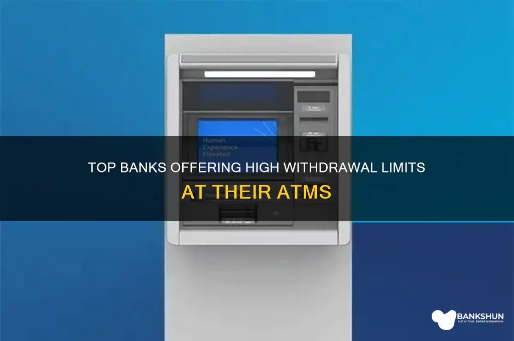 what banks have a high limit atm