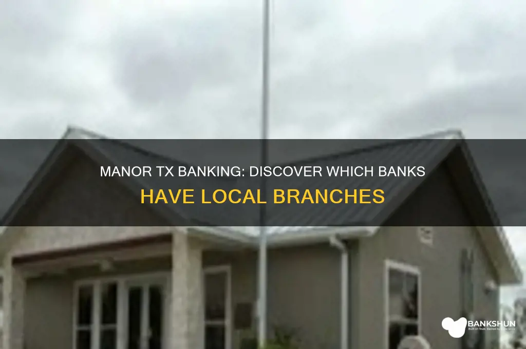 what banks have branches in manor tx