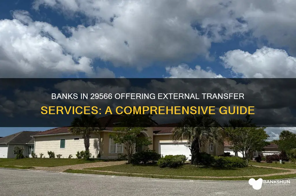 what banks in 29566 have external transfers