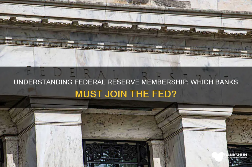 what banks must belong to the fed