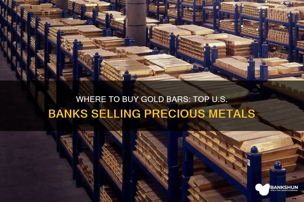 what banks sell gold bars in usa