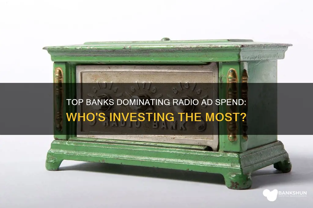 what banks spend the most on radio
