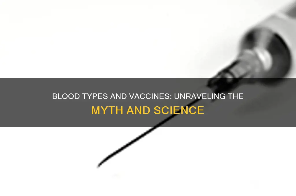 what blood type is in the vaccines