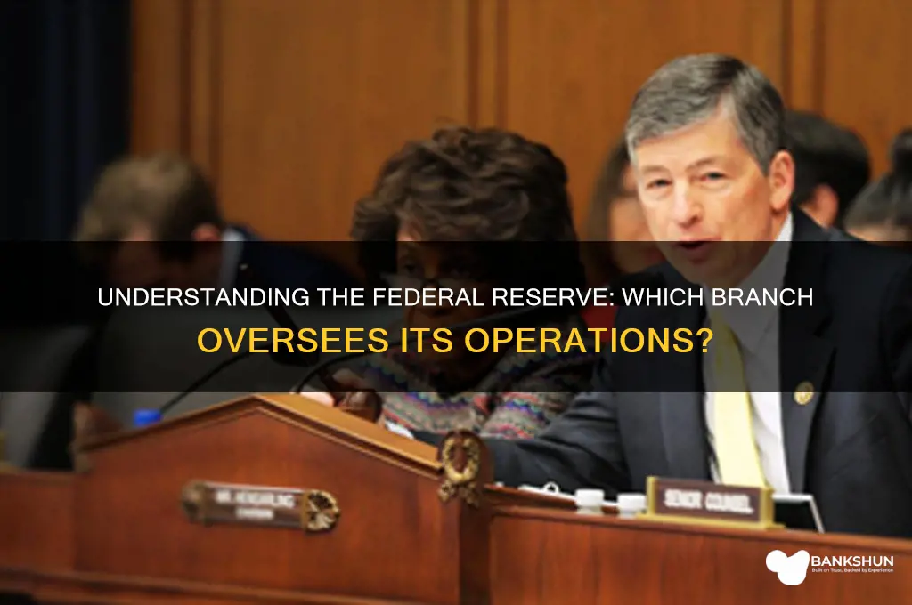 what branch controls the federal reserve bank