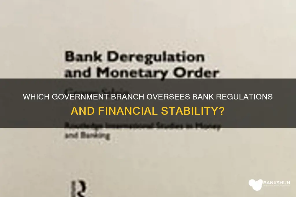 what branch of the government regulates banks