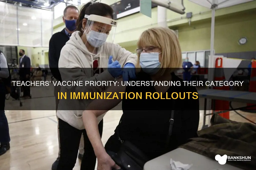 what category are teachers in for vaccine