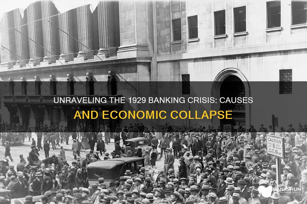 what caused the banking crisis in 1929