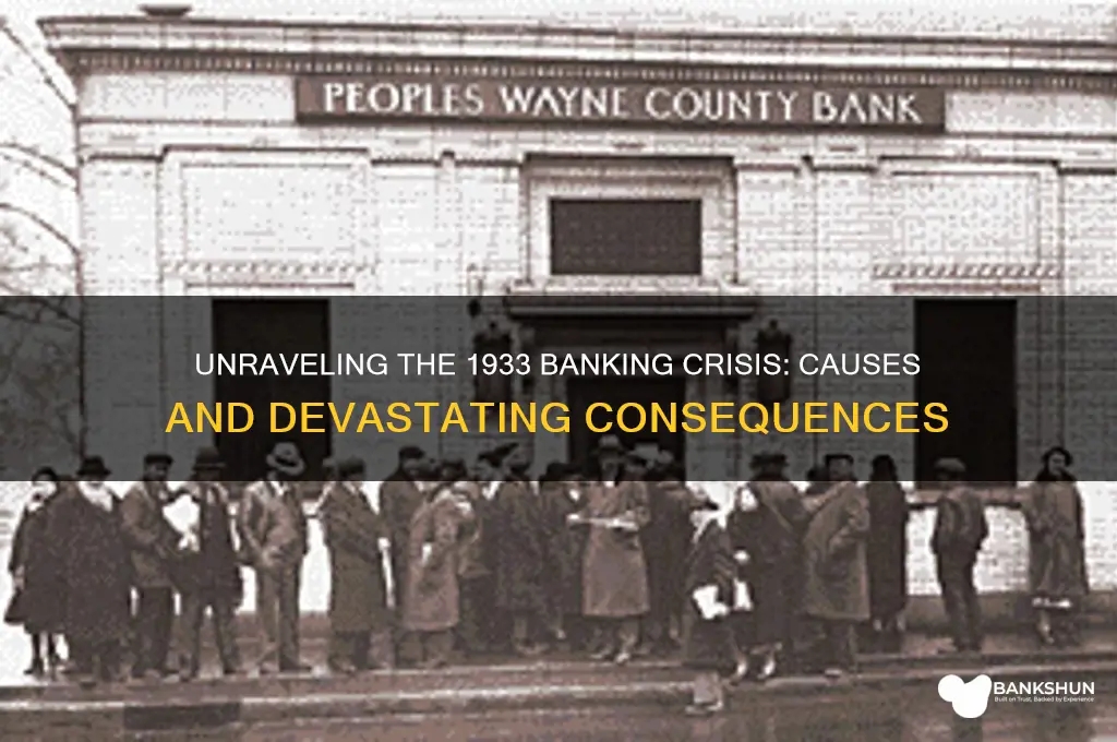 what caused the banking crisis of 1933