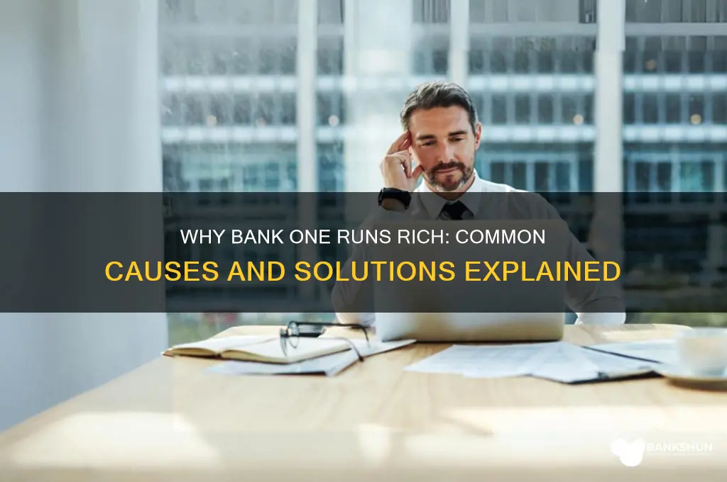 what causes bank one to run rich