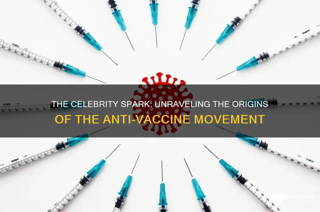 what celebrity started the anti vaccine movement