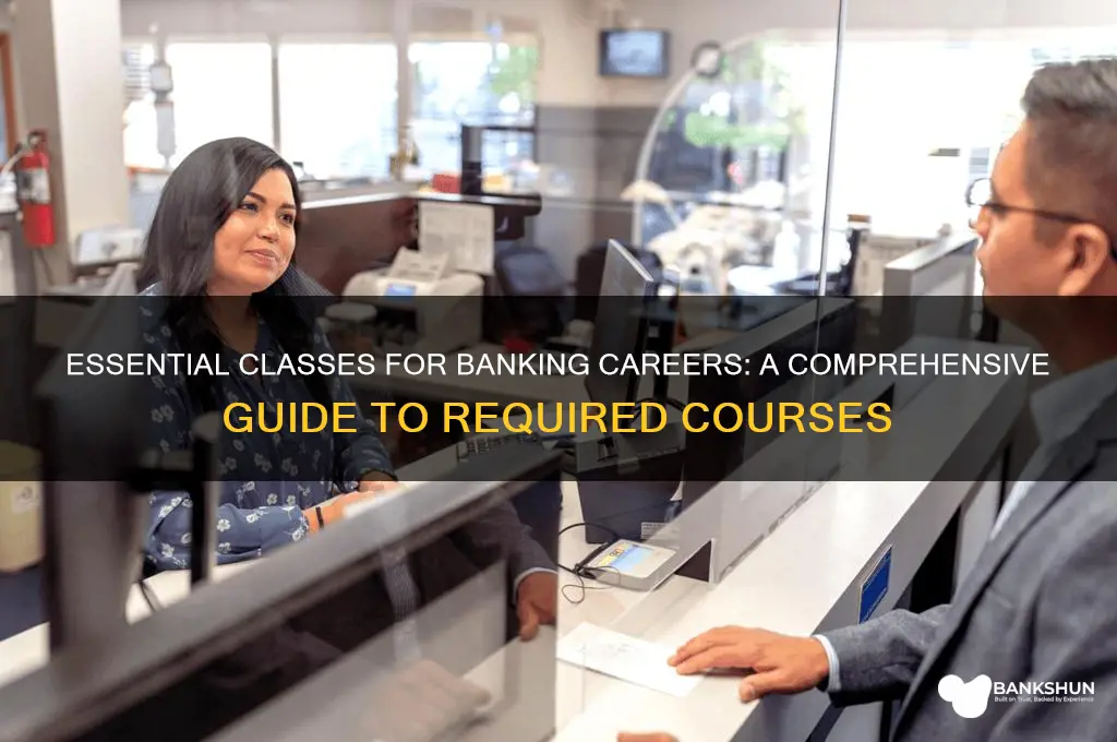 what classes are required for banking jobs