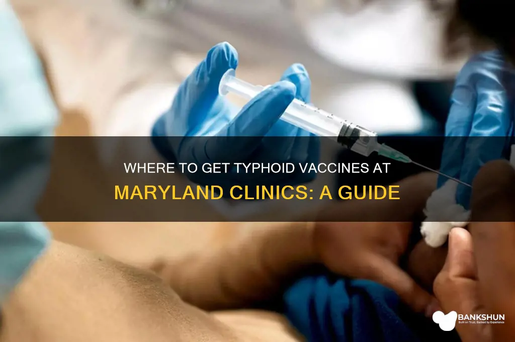 what clinics in maryland for typhoid vaccine