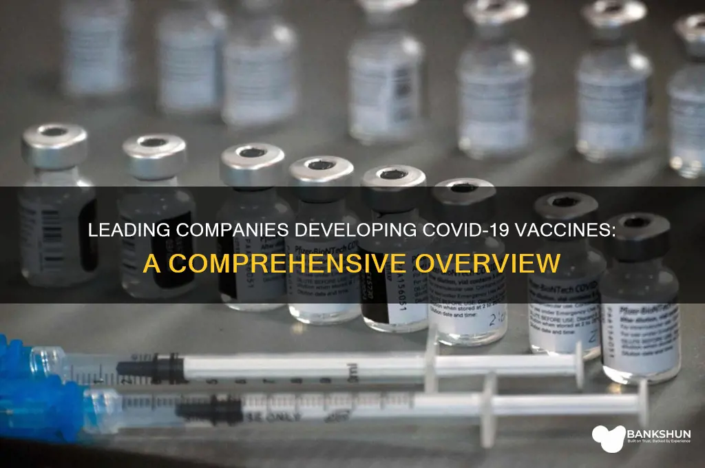 what companies are making vaccines for corona