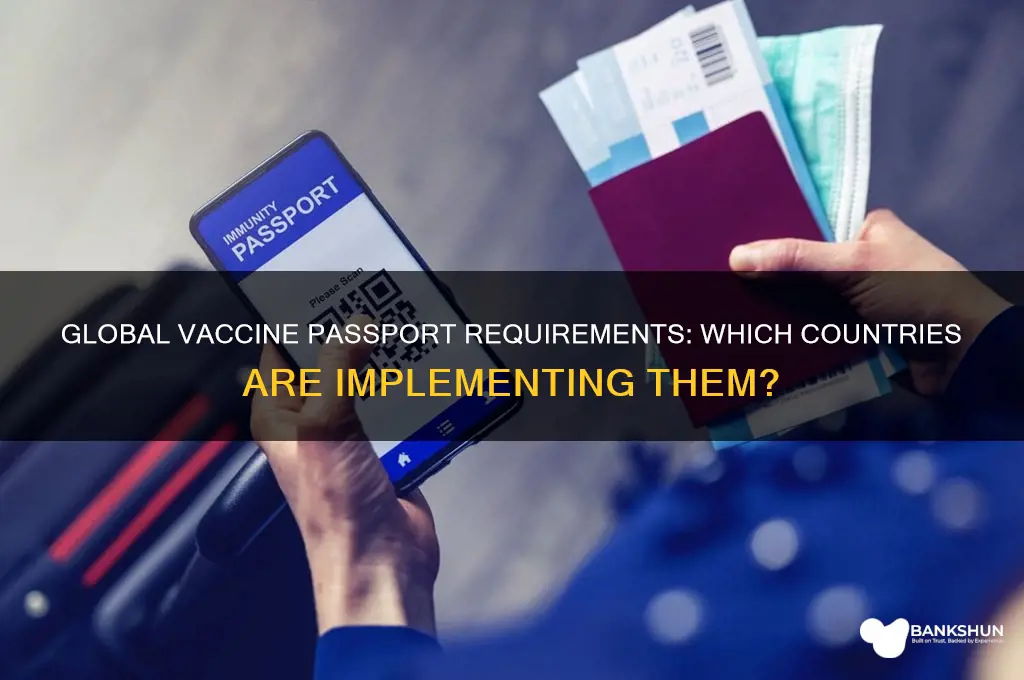 what countries are asking for vaccine passports