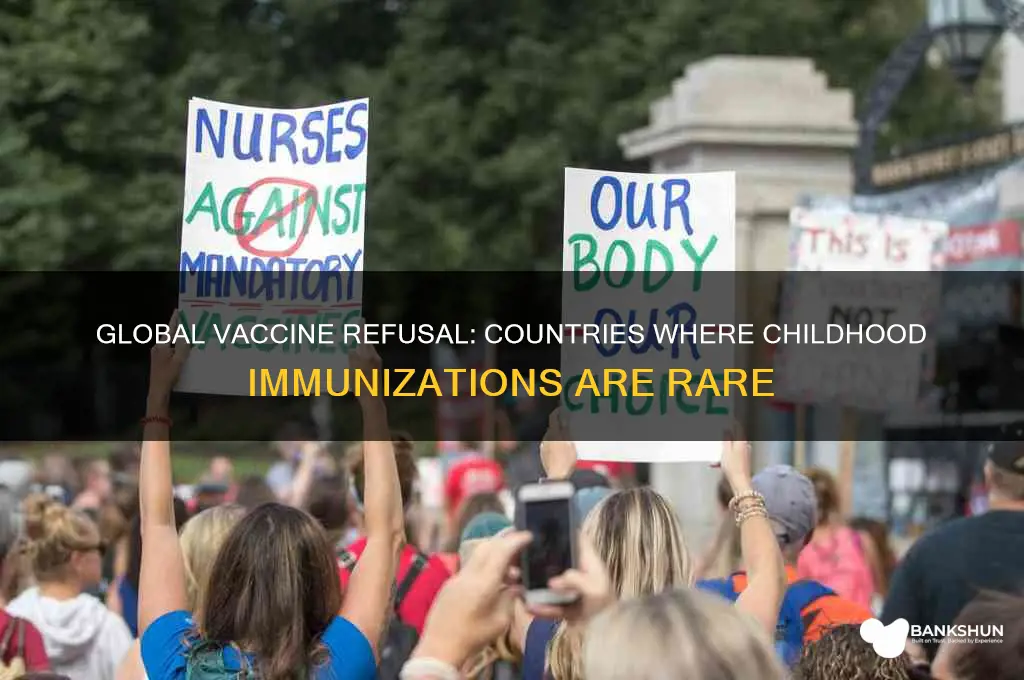 what countries do not vaccinate their children