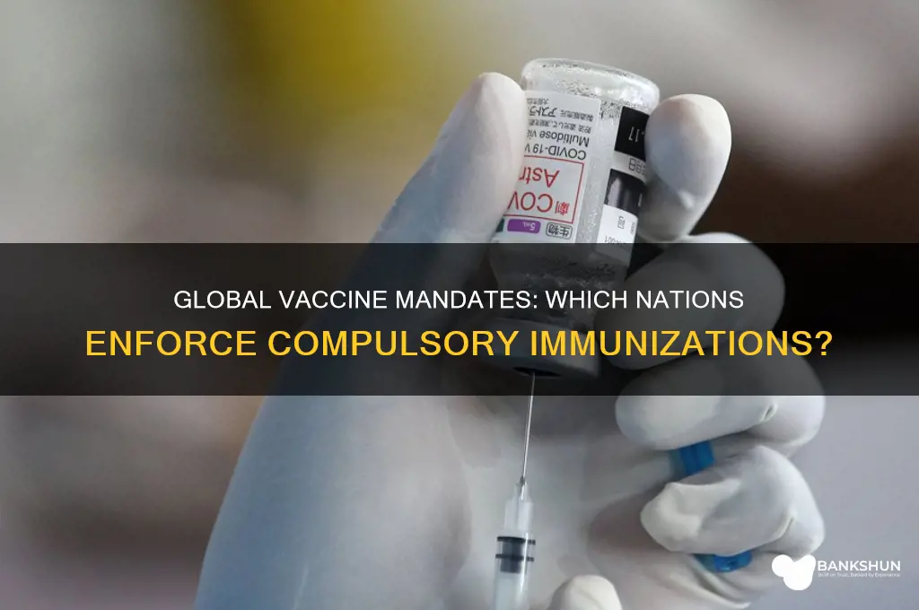 what countries force vaccines on their citizens