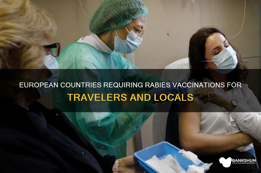 what countries in europe have rabies vaccinations