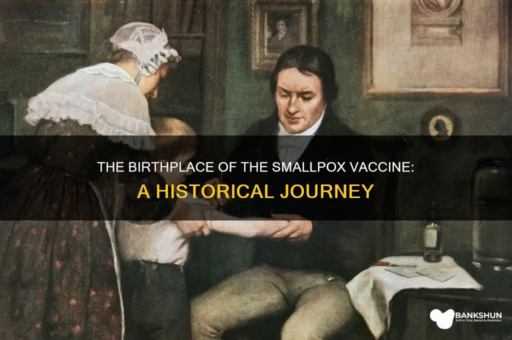 what country was the smallpox vaccine invented