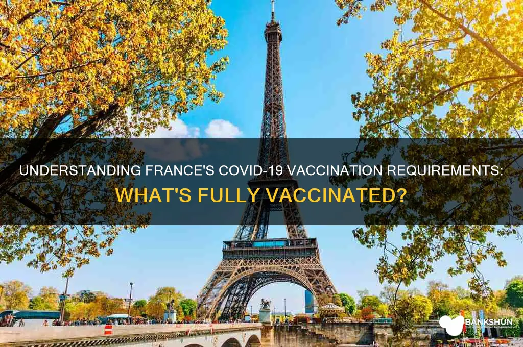 what counts as fully vaccinated in france