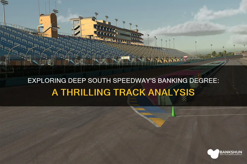 what degree banking is deep south speedway