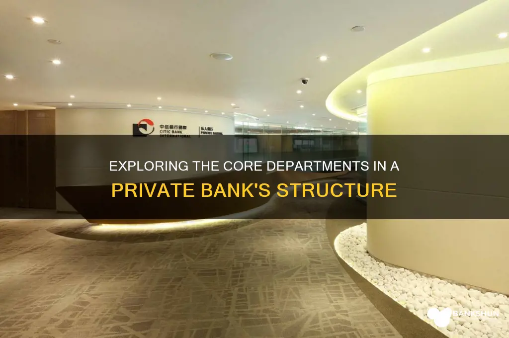 what departments are in a private bank