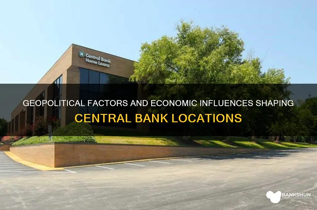 what dictates where the central banks are