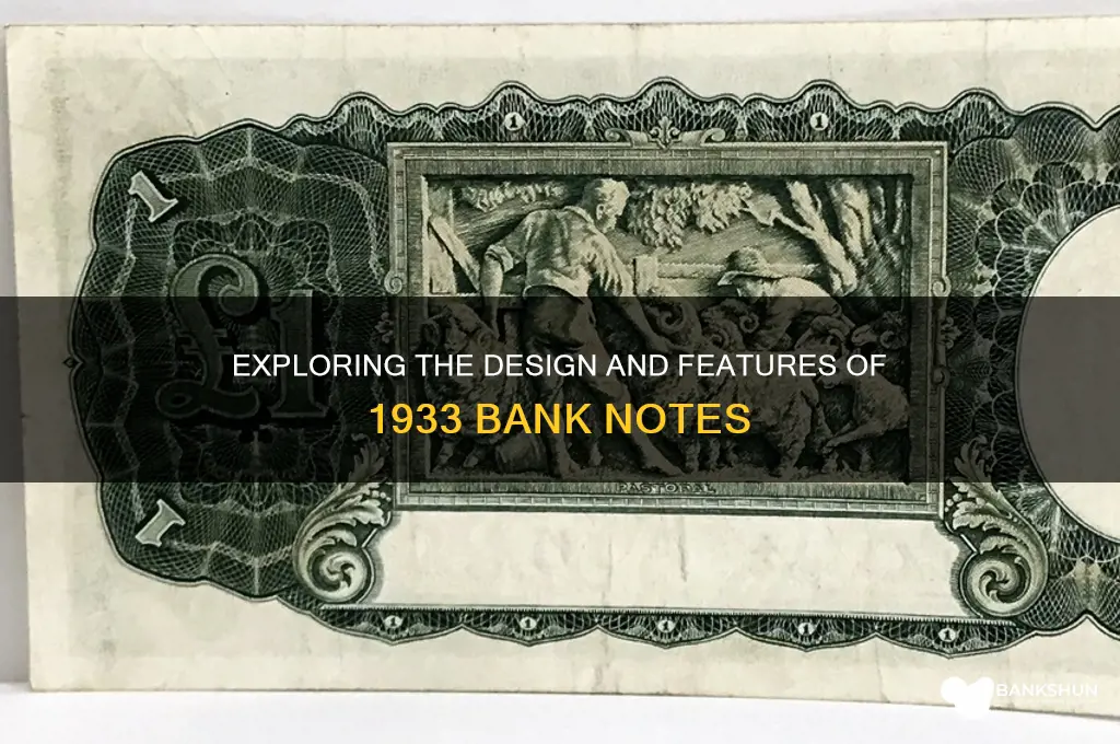 what did 1933 bank notes look like