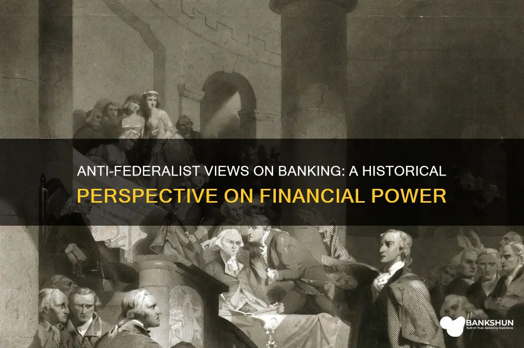 what did anti federalists believe about banking