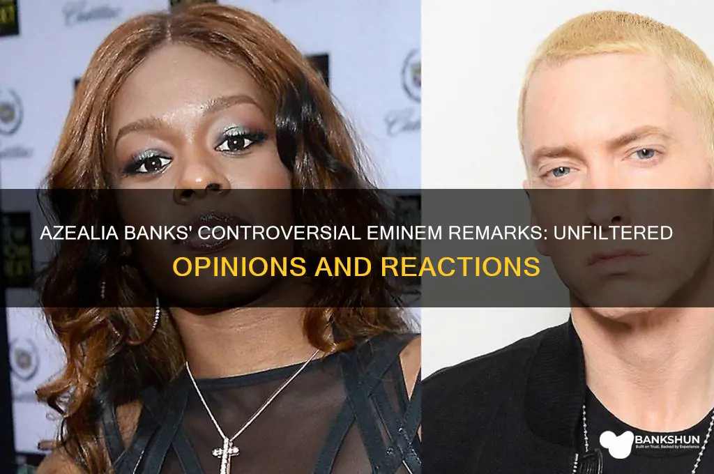 what did azealia banks say about eminem