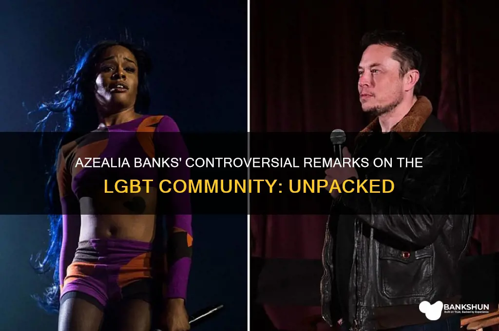what did azealia banks say about lgbt
