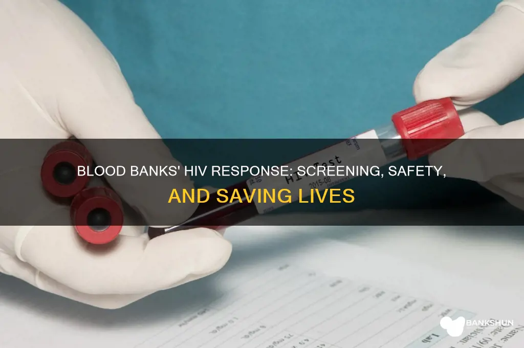 what did blood banks do about hiv