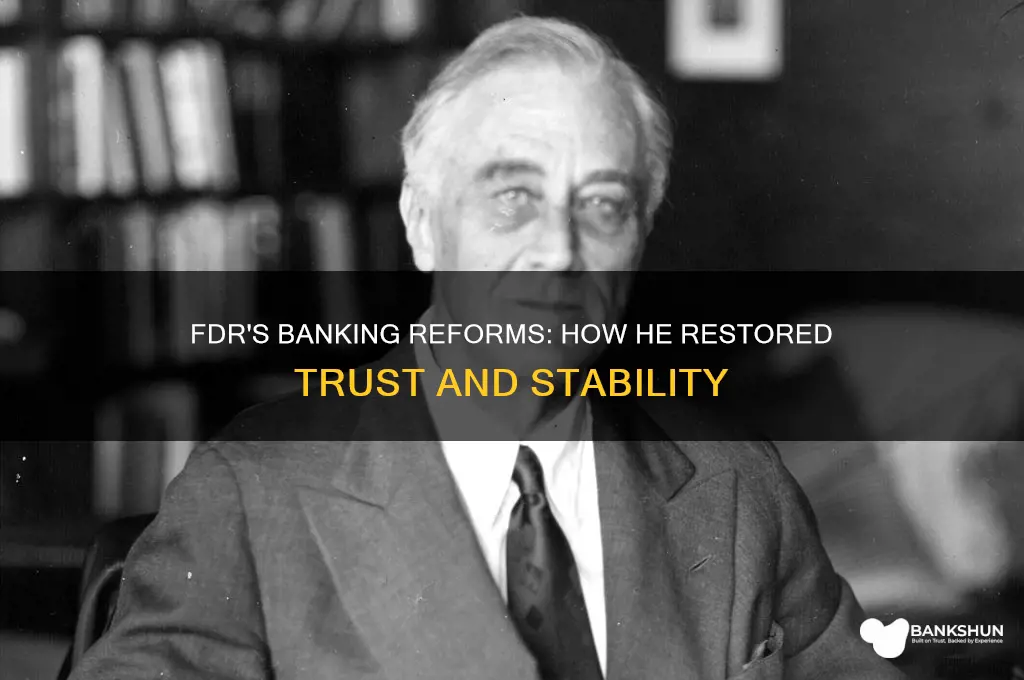 what did fdr do to help banks