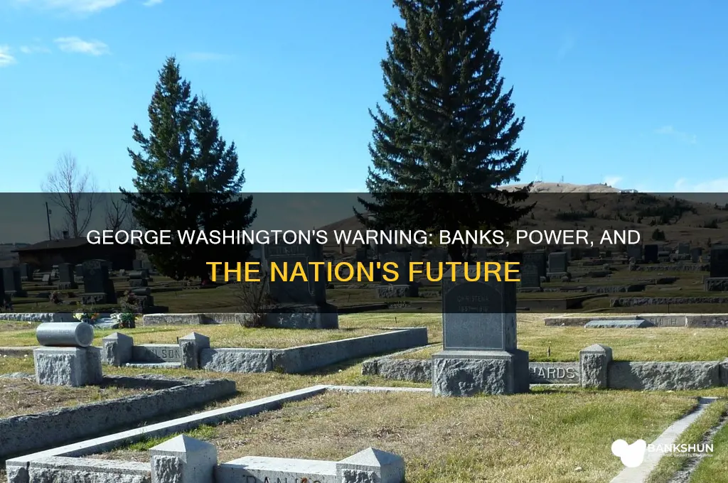 what did george washington say about bank