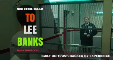 Hastings' Words to Lee Banks: Unveiling the Conversation's Mystery