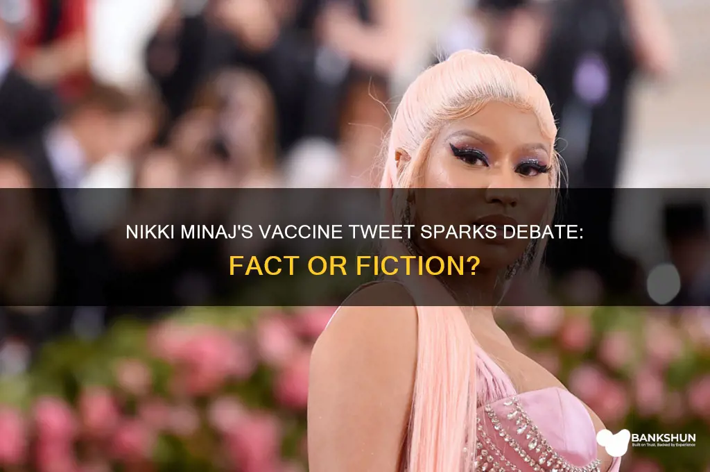 what did nikki minaj say about vaccine