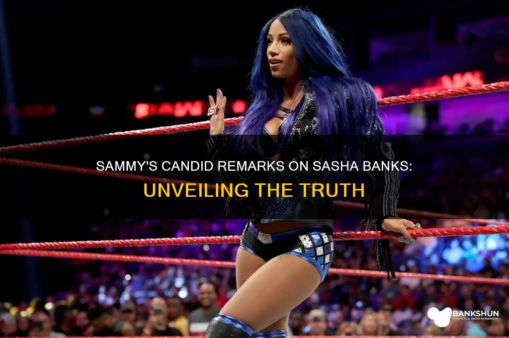 what did sammy say about sasha banks