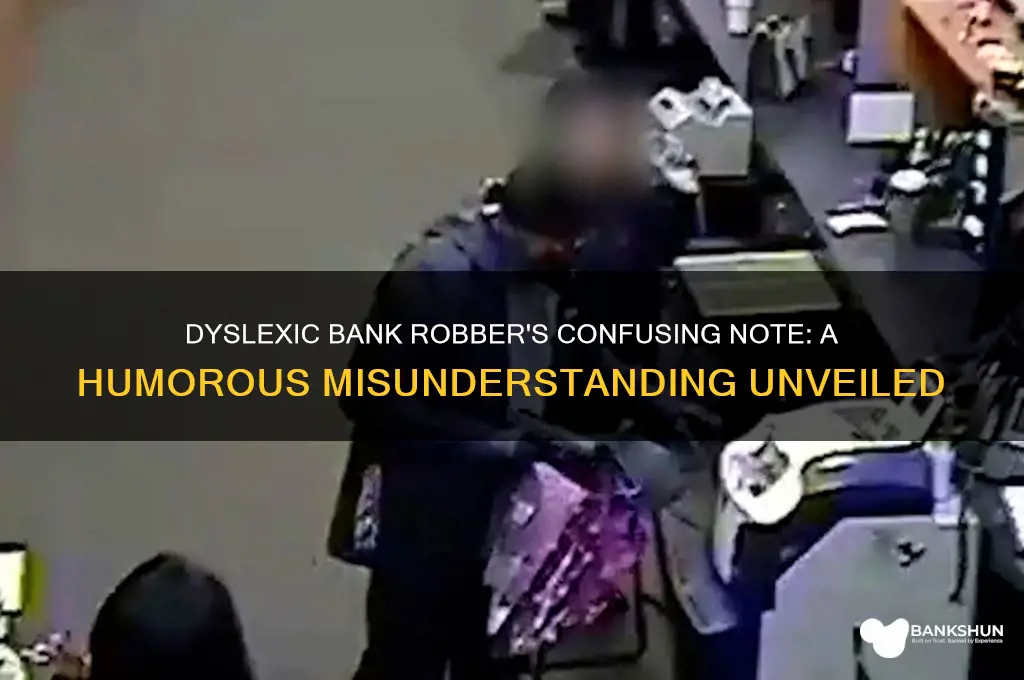 what did the dyslexic bank robber say