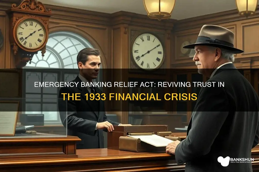 what did the emergency banking relif act