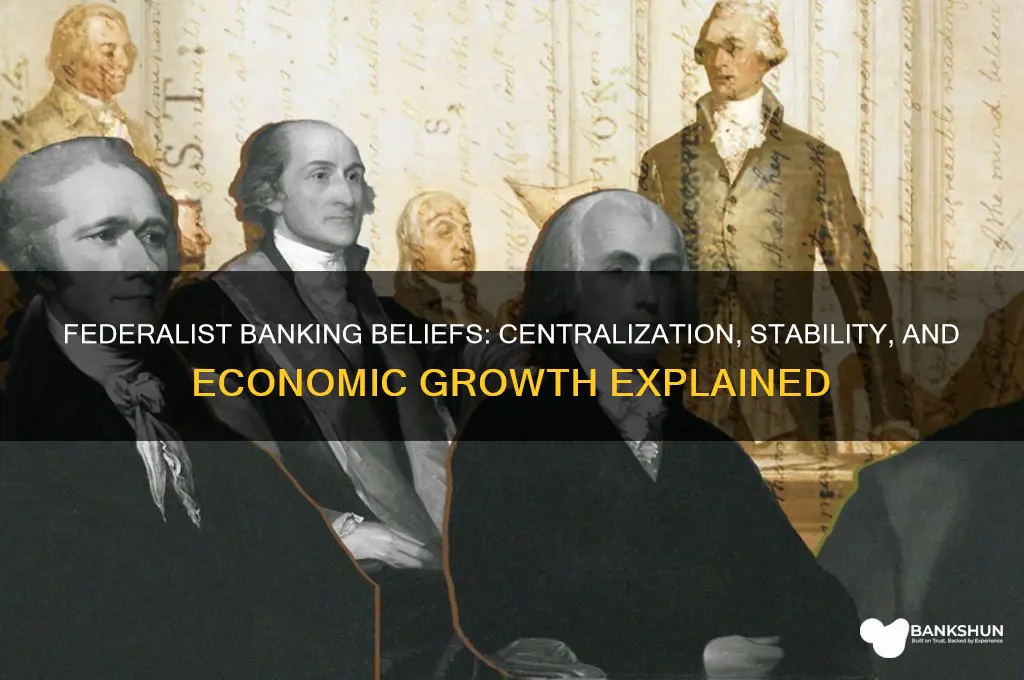 what did the federalist believe about banking