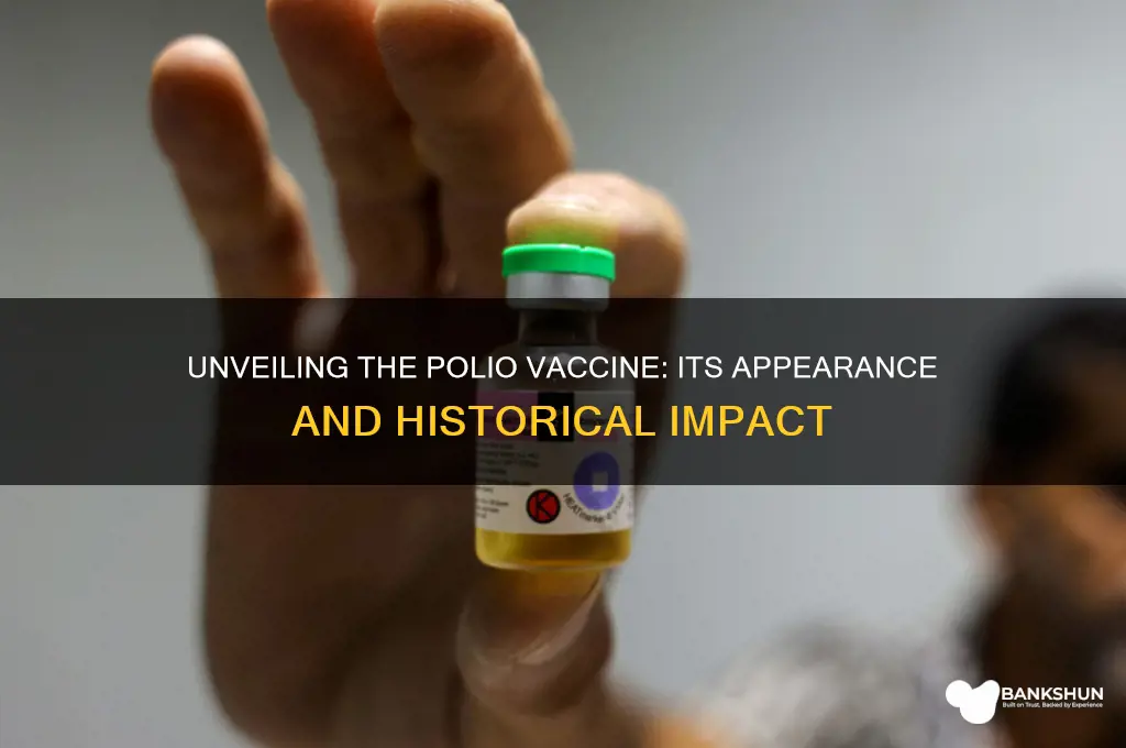 what did the polio vaccine look like