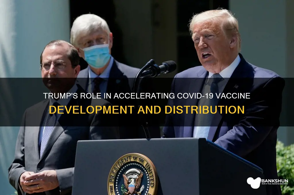 what did trump do for the vaccine