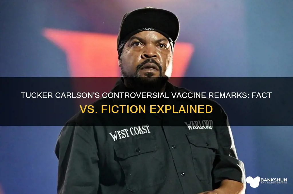 what did tucker carlson say about vaccine