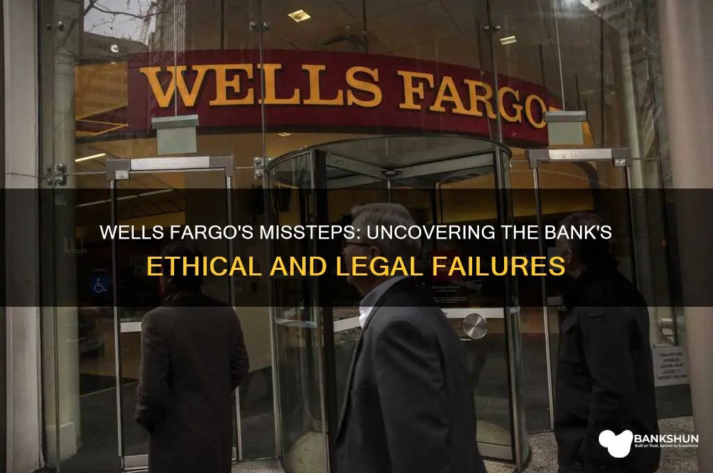 what did wells fargo bank do wrong
