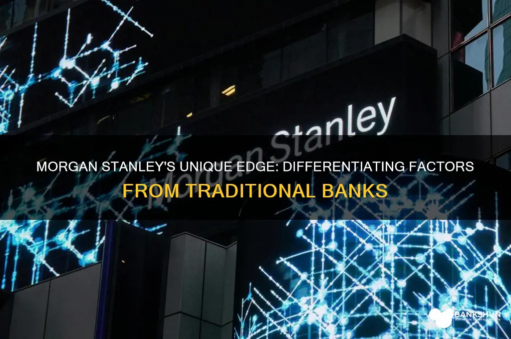what differentiates morgan stanley from other banks