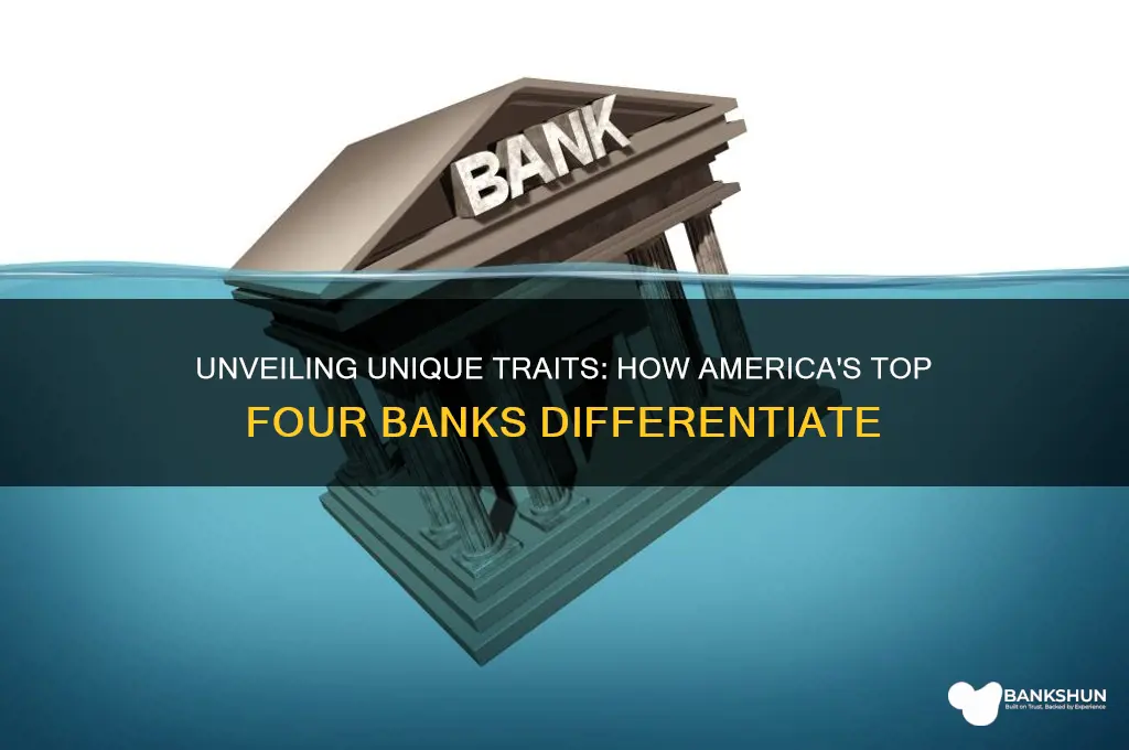 what differentiates the 4 big us banks