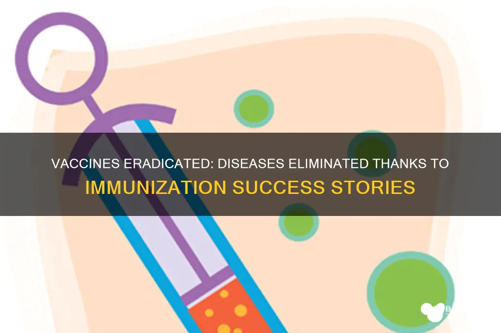 what diseases are gone because of vaccines