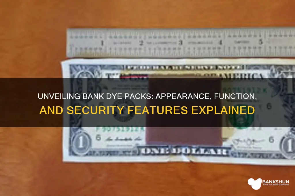 what do bank dye packs look like